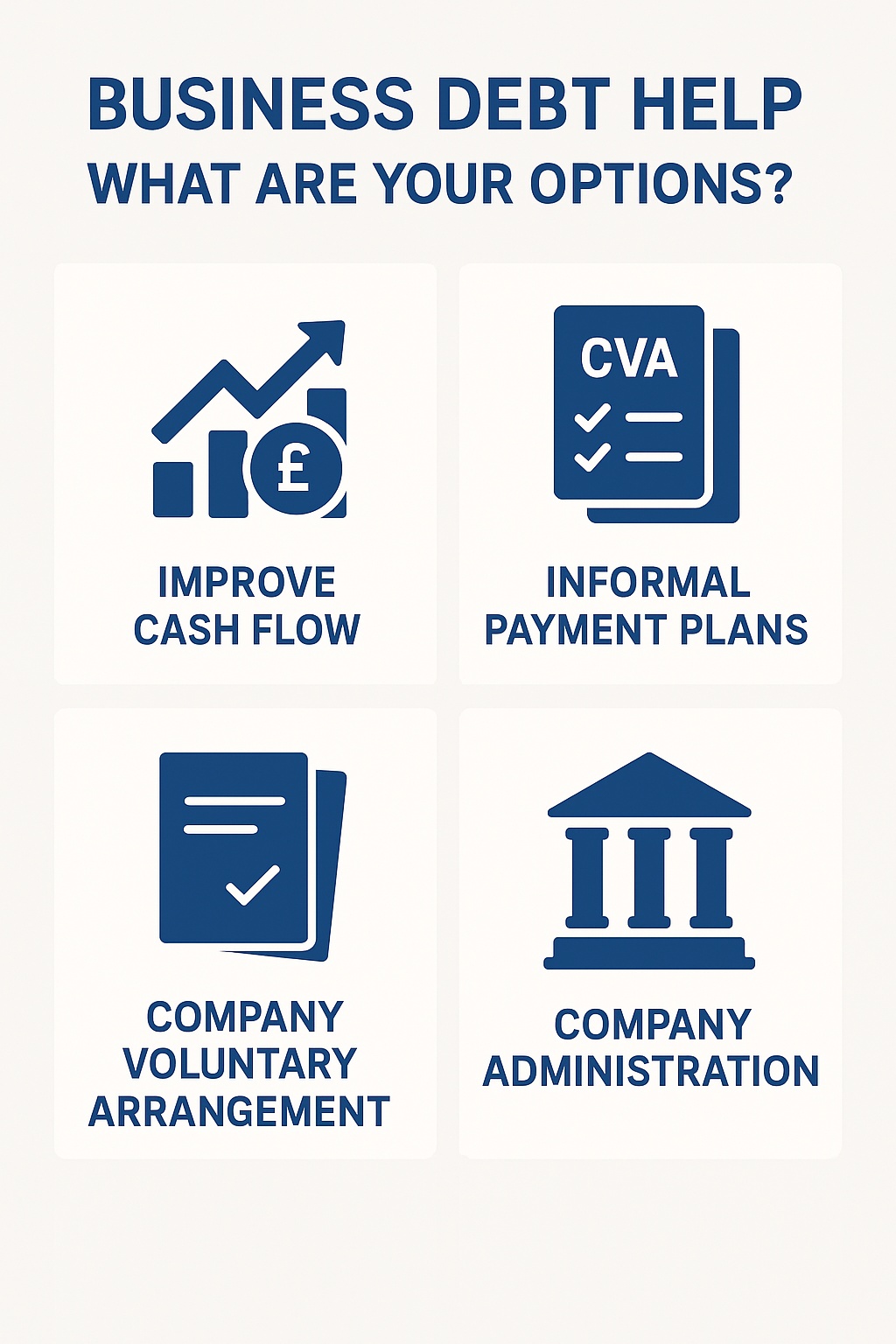 business debt help options